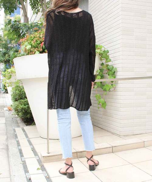 MODE ROBE（モードローブ）の「ニットキャミ＆カーデセット（タンクトップ・レディース・アイボリー/ブラック/ベージュ/ブラウン・FREE）」の19枚目の写真