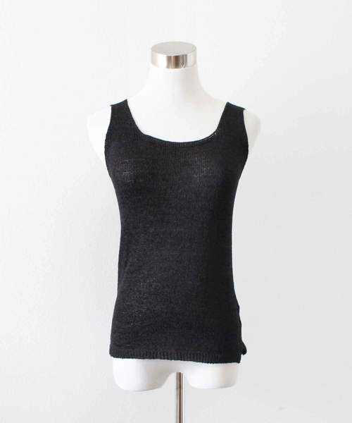 MODE ROBE（モードローブ）の「ニットキャミ＆カーデセット（タンクトップ・レディース・アイボリー/ブラック/ベージュ/ブラウン・FREE）」の11枚目の写真