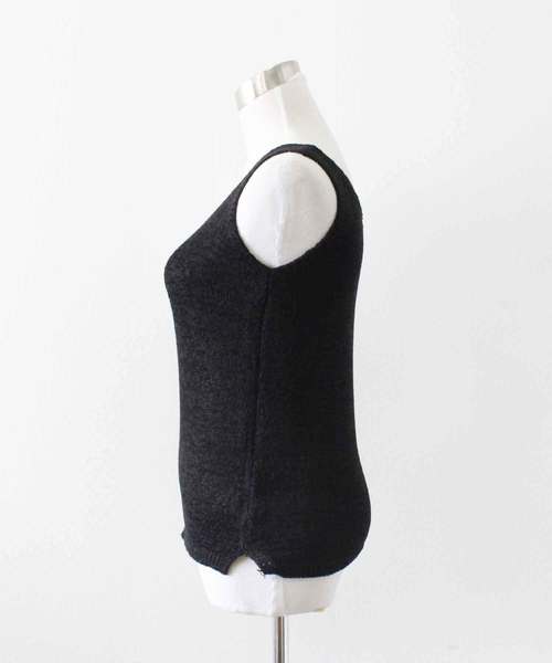 MODE ROBE（モードローブ）の「ニットキャミ＆カーデセット（タンクトップ・レディース・アイボリー/ブラック/ベージュ/ブラウン・FREE）」の13枚目の写真