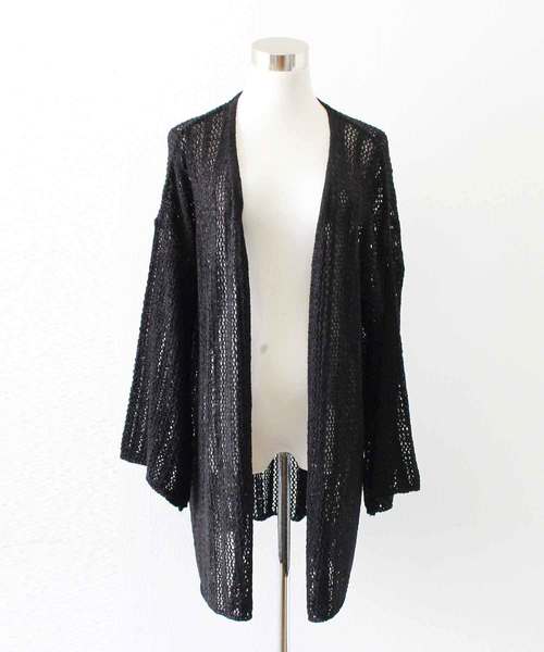 MODE ROBE（モードローブ）の「ニットキャミ＆カーデセット（タンクトップ・レディース・アイボリー/ブラック/ベージュ/ブラウン・FREE）」の6枚目の写真