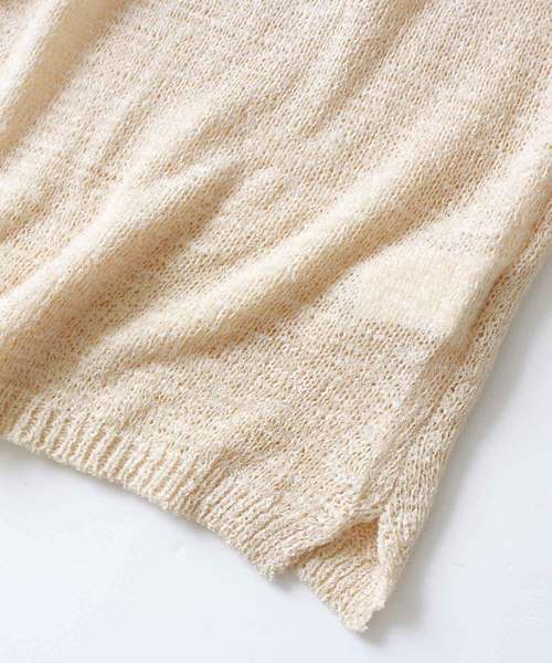 MODE ROBE（モードローブ）の「ニットキャミ＆カーデセット（タンクトップ・レディース・アイボリー/ブラック/ベージュ/ブラウン・FREE）」の8枚目の写真