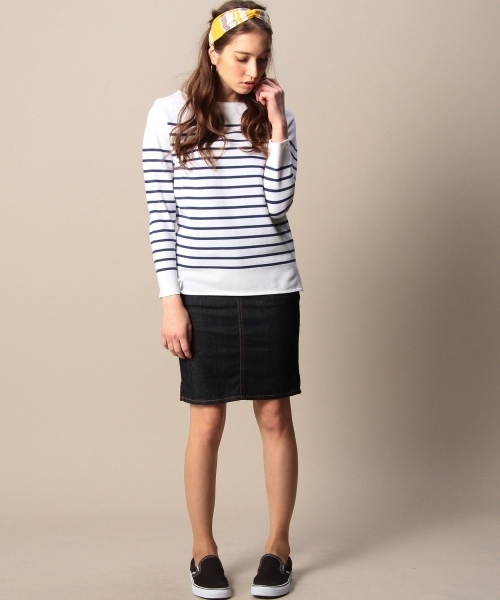 BEAUTY&YOUTH UNITED ARROWS（ビューティーアンドユースユナイテッドアローズ）の「BYBC LEE ペンシルデニムスカート/ネイビー（デニムスカート・レディース・ネイビー・X-SMALL/SMALL）」の6枚目の写真