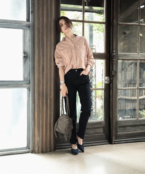 BAYFLOW（ベイフロー）の「サイドフリンジバッグ（ハンドバッグ・レディース・ブラウン/チャコール/ベージュ・FREE）」の4枚目の写真