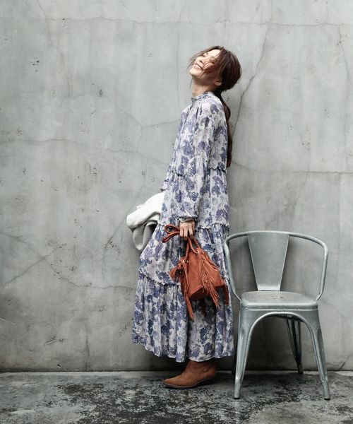 BAYFLOW（ベイフロー）の「サイドフリンジバッグ（ハンドバッグ・レディース・ブラウン/チャコール/ベージュ・FREE）」の6枚目の写真