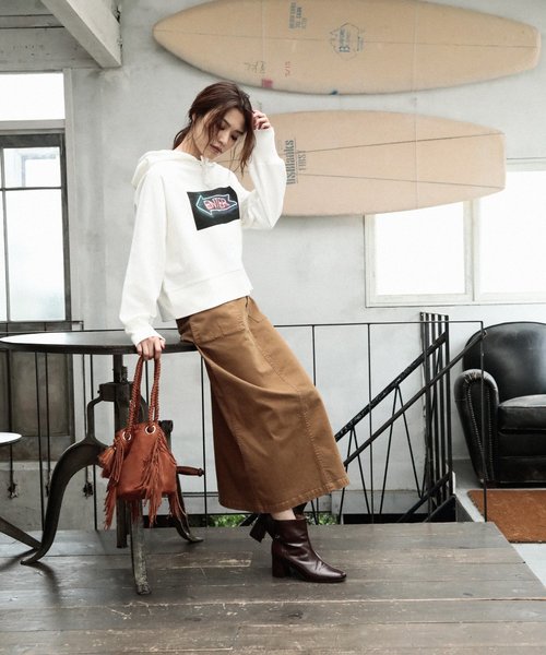 BAYFLOW（ベイフロー）の「サイドフリンジバッグ（ハンドバッグ・レディース・ブラウン/チャコール/ベージュ・FREE）」の7枚目の写真