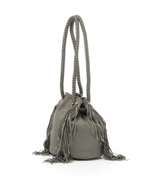 BAYFLOW（ベイフロー）の「サイドフリンジバッグ（ハンドバッグ・レディース・ブラウン/チャコール/ベージュ・FREE）」の10枚目の写真