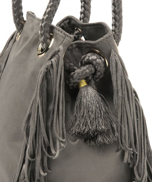BAYFLOW（ベイフロー）の「サイドフリンジバッグ（ハンドバッグ・レディース・ブラウン/チャコール/ベージュ・FREE）」の13枚目の写真