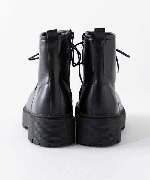 WEGO（ウィゴー）の「WEGO/厚底6ホールブーツ（ブーツ・レディース・ブラック・LARGE/MEDIUM）」の5枚目の写真