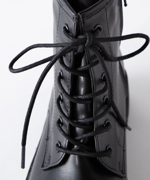 WEGO（ウィゴー）の「WEGO/厚底6ホールブーツ（ブーツ・レディース・ブラック・LARGE/MEDIUM）」の7枚目の写真