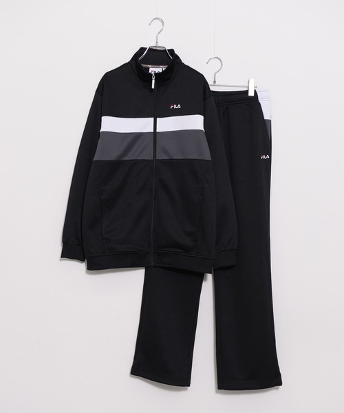 FILA（フィラ）の「【別注】FILA/フィラ ワンポイント ロゴ 刺繍 切替 ジャージ 上下セットトラックジャケット トラックパンツ セットアップ（ジャージ・メンズ・ブラック/ネイビー/チャコール/グレー系その他・M/L/LL/3L/4L）」の16枚目の写真