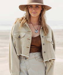ALEXIA STAM | Cropped Color Denim Jacket/クロップドカラーデニムジャケット(デニムジャケット)