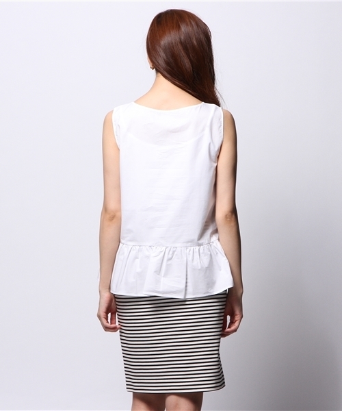 Liesse(リエス)の「2WAYワンピース(ワンピース・レディース・ホワイト/グレー/サックスブルー・2/3)」の6枚目の写真