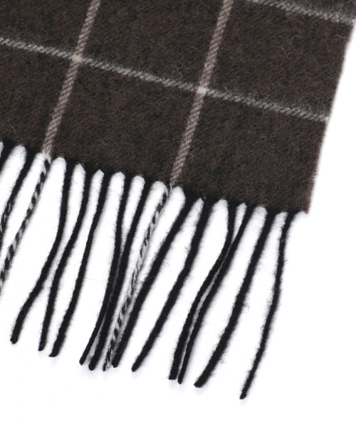 LAKOLE（ラコレ）の「ヨーロピアンチェックマフラー / LAKOLE（マフラー・メンズ・ブラウン/レッド/ブルー・FREE）」の6枚目の写真