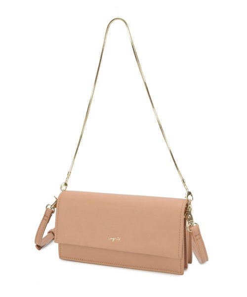 Ungrid（アングリッド）の「【Ungrid/アングリッド】　お財布ショルダー　(ゴールドチェーン付属)（クラッチバッグ・レディース・アイボリー/ベージュ/ブラック・FREE）」の4枚目の写真