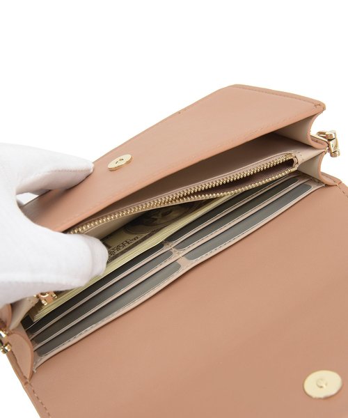 Ungrid（アングリッド）の「【Ungrid/アングリッド】　お財布ショルダー　(ゴールドチェーン付属)（クラッチバッグ・レディース・アイボリー/ベージュ/ブラック・FREE）」の12枚目の写真