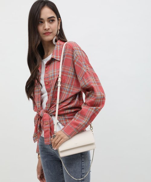 Ungrid（アングリッド）の「【Ungrid/アングリッド】　お財布ショルダー　(ゴールドチェーン付属)（クラッチバッグ・レディース・アイボリー/ベージュ/ブラック・FREE）」の18枚目の写真