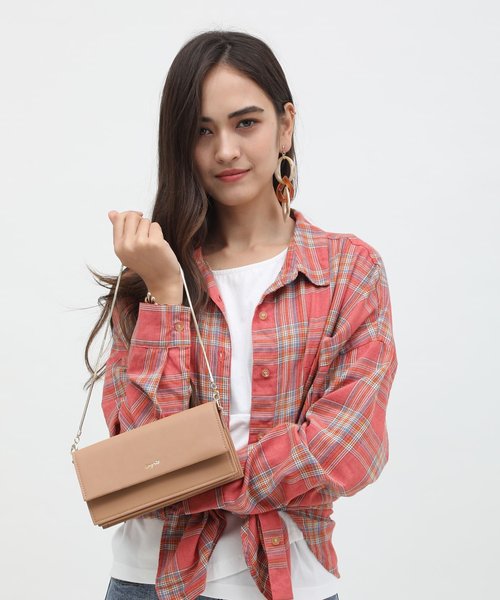 Ungrid（アングリッド）の「【Ungrid/アングリッド】　お財布ショルダー　(ゴールドチェーン付属)（クラッチバッグ・レディース・アイボリー/ベージュ/ブラック・FREE）」の20枚目の写真