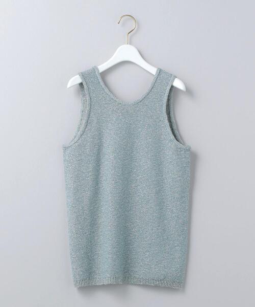 6（ロク）の「＜6(ROKU)＞MIX KNIT TANK TOP/ニット ο（ニット