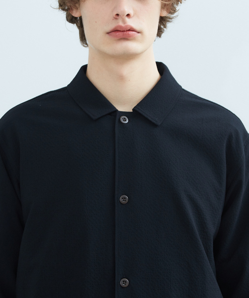 ABAHOUSE（アバハウス）の「ツイルサッカー　カバーオールシャツ（シャツ/ブラウス・メンズ・ブラック/ネイビー/ブラウン・44/46/48）」の8枚目の写真