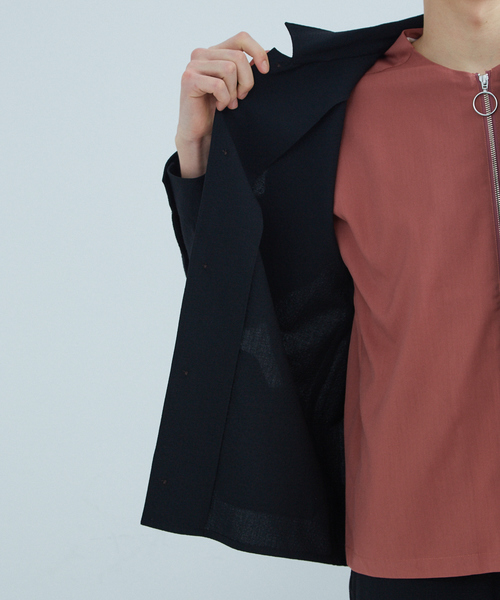 ABAHOUSE（アバハウス）の「ツイルサッカー　カバーオールシャツ（シャツ/ブラウス・メンズ・ブラック/ネイビー/ブラウン・44/46/48）」の10枚目の写真