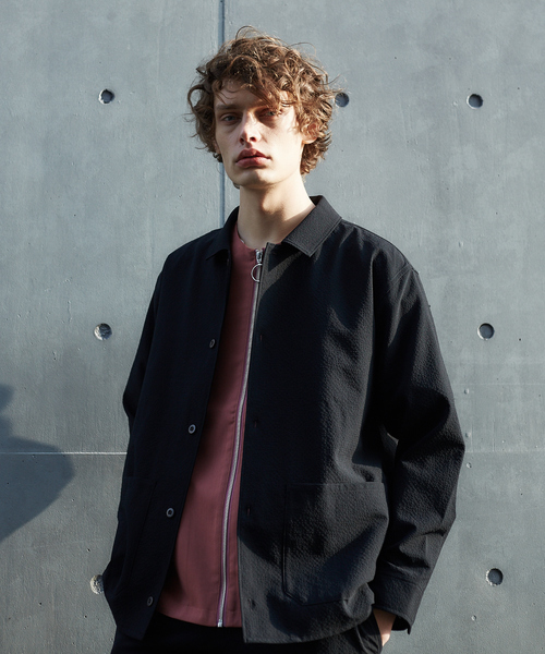 ABAHOUSE（アバハウス）の「ツイルサッカー　カバーオールシャツ（シャツ/ブラウス・メンズ・ブラック/ネイビー/ブラウン・44/46/48）」の16枚目の写真