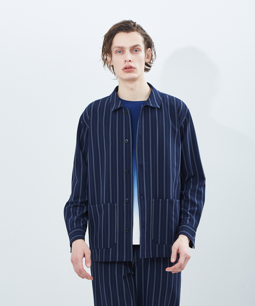 ABAHOUSE（アバハウス）の「ツイルサッカー　カバーオールシャツ（シャツ/ブラウス・メンズ・ブラック/ネイビー/ブラウン・44/46/48）」の20枚目の写真