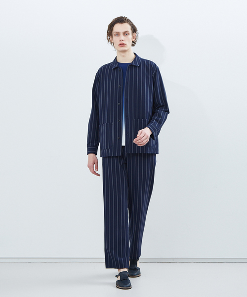 ABAHOUSE（アバハウス）の「ツイルサッカー　カバーオールシャツ（シャツ/ブラウス・メンズ・ブラック/ネイビー/ブラウン・44/46/48）」の19枚目の写真