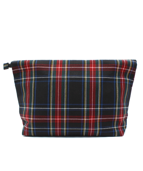 WEGO（ウィゴー）の「WEGO/チェックロールクラッチバッグ（クラッチバッグ・レディース・ネイビー/レッド・FREE）」の4枚目の写真