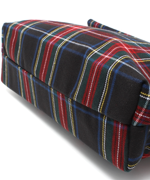 WEGO（ウィゴー）の「WEGO/チェックロールクラッチバッグ（クラッチバッグ・レディース・ネイビー/レッド・FREE）」の6枚目の写真