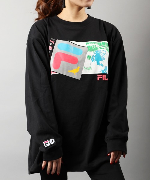 FILA HERITAGE（フィラヘリテージ）の「【FILA heritage × STAPLE】ダブルネーム ステイプルコラボ フロントオリジナルロゴプリント 長袖Tシャツ ロンT（Tシャツ/カットソー・メンズ・ブラック/ブラック系その他/ホワイト/ホワイト系その他・M/L/2XL/XL/S）」の17枚目の写真