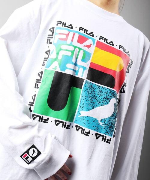 FILA HERITAGE（フィラヘリテージ）の「【FILA heritage × STAPLE】ダブルネーム ステイプルコラボ フロントオリジナルロゴプリント 長袖Tシャツ ロンT（Tシャツ/カットソー・メンズ・ブラック/ブラック系その他/ホワイト/ホワイト系その他・M/L/2XL/XL/S）」の20枚目の写真