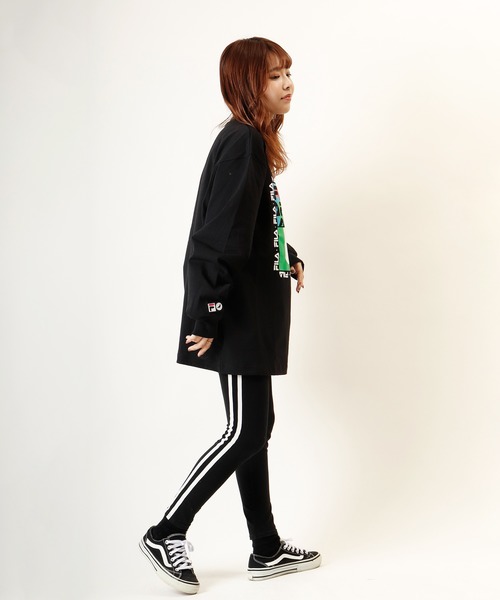 FILA HERITAGE（フィラヘリテージ）の「【FILA heritage × STAPLE】ダブルネーム ステイプルコラボ フロントオリジナルロゴプリント 長袖Tシャツ ロンT（Tシャツ/カットソー・メンズ・ブラック/ブラック系その他/ホワイト/ホワイト系その他・M/L/2XL/XL/S）」の12枚目の写真