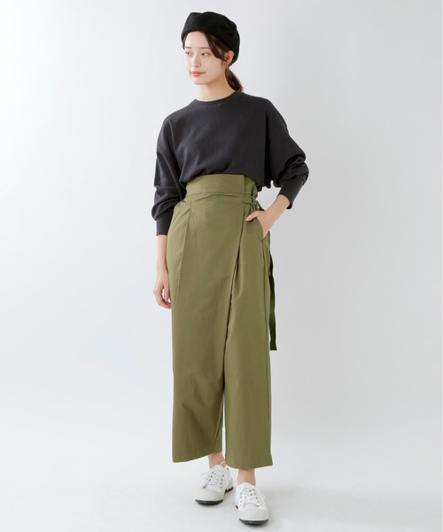 Kelen(ケレン)の「「KELEN / ケレン」2WAYラップパンツ"Yann"(その他パンツ・レディース・ベージュ系その他/ブラック/オリーブ/ベージュ・M/S)」の4枚目の写真