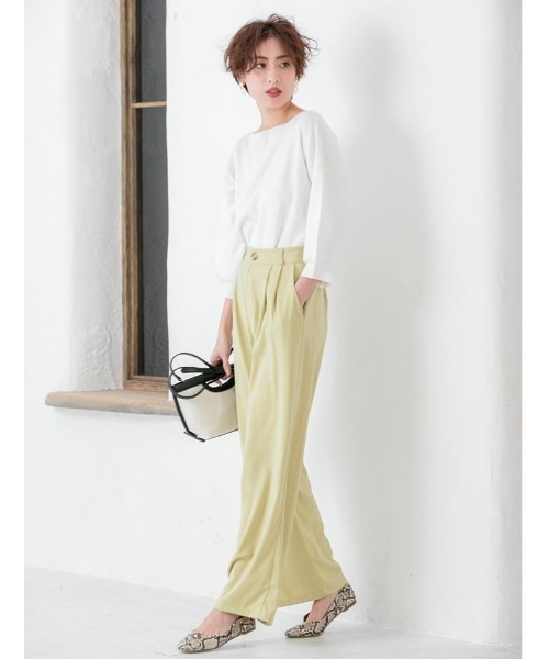 fifth（フィフス）の「シルキータッチボリュームスリーブニット（ニット/セーター・レディース・ネイビー/レッド/ホワイト/グレー・MEDIUM）」の7枚目の写真