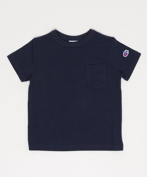 Champion（チャンピオン）の「CHAMPION/チャンピオン CS6409 無地クルーネックTシャツ（Tシャツ/カットソー・キッズ・ネイビー/ベージュ/ホワイト・100cm/110cm/120cm/130cm/140cm/150cm/160cm/80ｃｍ/90cm）」の3枚目の写真