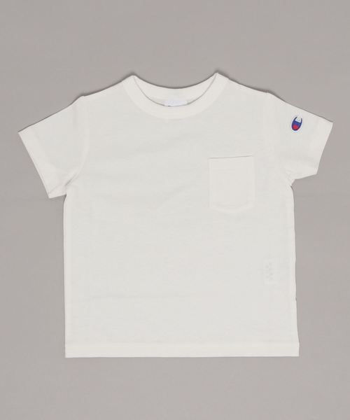 Champion（チャンピオン）の「CHAMPION/チャンピオン CS6409 無地クルーネックTシャツ（Tシャツ/カットソー・キッズ・ネイビー/ベージュ/ホワイト・100cm/110cm/120cm/130cm/140cm/150cm/160cm/80ｃｍ/90cm）」の1枚目の写真