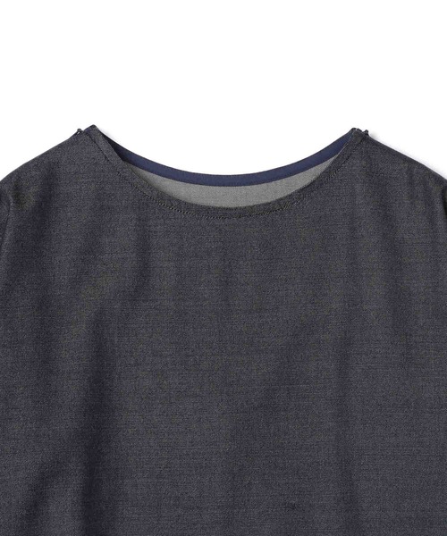 ADAM ET ROPE'（アダムエロペ）の「【 ilk ADAM ET ROPE'】Wool Chambray All-in-one（つなぎ/オールインワン・レディース・ネイビー・FREE）」の5枚目の写真