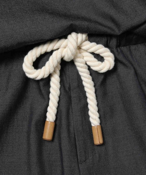 ADAM ET ROPE'（アダムエロペ）の「【 ilk ADAM ET ROPE'】Wool Chambray All-in-one（つなぎ/オールインワン・レディース・ネイビー・FREE）」の7枚目の写真