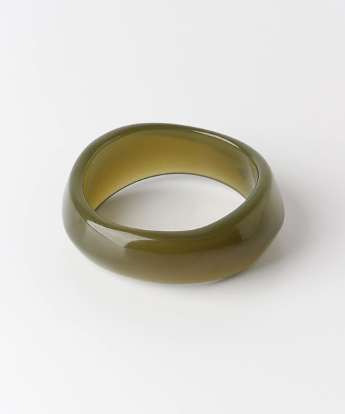 SMELLY（スメリー）の「リッタイマーブルバングル（バングル/リストバンド・レディース・カーキ・-）」の2枚目の写真