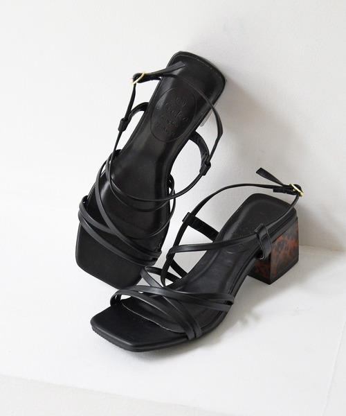 セール 細ストラップミュール太ヒールサンダル サンダル Nofall ノーフォール のファッション通販 Zozotown