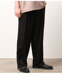 JUNRED | ピンタックワイドストレートパンツ(その他パンツ)