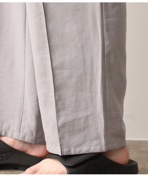 JUNRED(ジュンレッド)の「ピンタックワイドストレートパンツ(その他パンツ・メンズ・ブラック/グレー・S/M/L)」の17枚目の写真