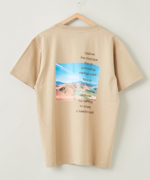 cepo(セポ)の「ロゴプリントバックフォトTEE(Tシャツ/カットソー・レディース・ベージュ/オフホワイト/ライトグレー/ホワイト・M)」の4枚目の写真