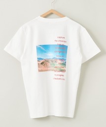 ロゴプリントバックフォトTEE
