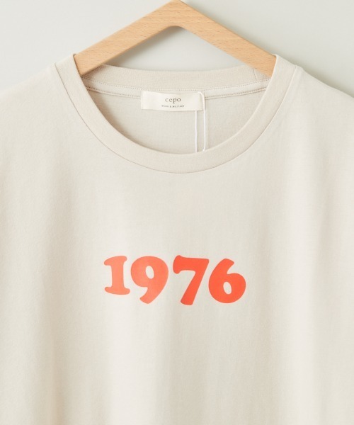cepo(セポ)の「ロゴプリントバックフォトTEE(Tシャツ/カットソー・レディース・ベージュ/オフホワイト/ライトグレー/ホワイト・M)」の9枚目の写真