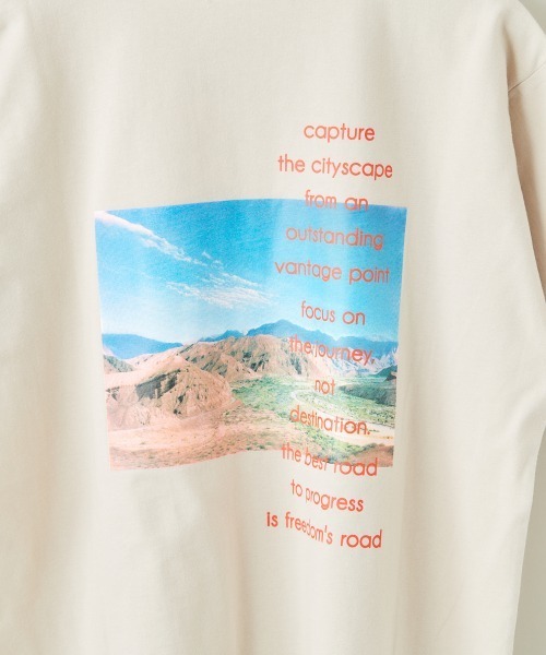 cepo(セポ)の「ロゴプリントバックフォトTEE(Tシャツ/カットソー・レディース・ベージュ/オフホワイト/ライトグレー/ホワイト・M)」の8枚目の写真