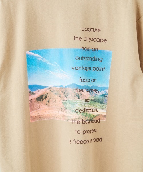 cepo(セポ)の「ロゴプリントバックフォトTEE(Tシャツ/カットソー・レディース・ベージュ/オフホワイト/ライトグレー/ホワイト・M)」の5枚目の写真