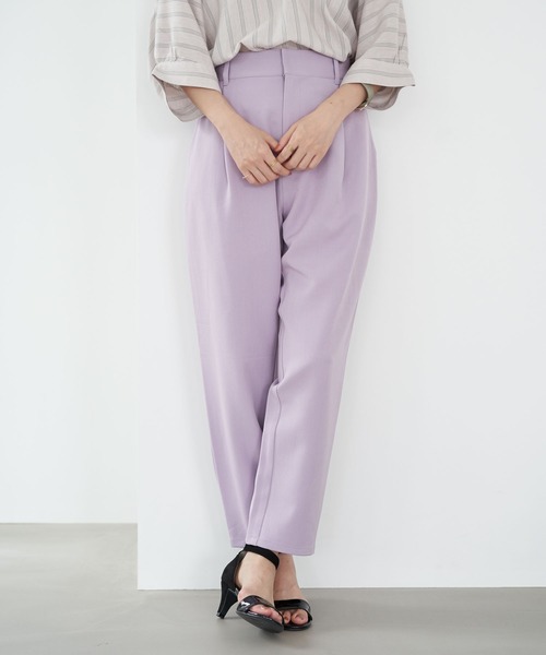 earth music&ecology(アースミュージックアンドエコロジー)の「ストレッチテーパードパンツ *(その他パンツ・レディース・ブラック/ベージュ/ブルー/ミント/ラベンダー/その他1・SMALL/MEDIUM/LARGE)」の5枚目の写真