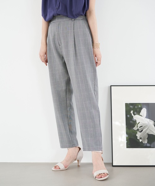 earth music&ecology(アースミュージックアンドエコロジー)の「ストレッチテーパードパンツ *(その他パンツ・レディース・ブラック/ベージュ/ブルー/ミント/ラベンダー/その他1・SMALL/MEDIUM/LARGE)」の6枚目の写真