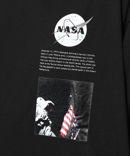 PAGEBOY(ページボーイ)の「NASAフォト×ロゴロンT /プリントロンT(Tシャツ/カットソー・レディース・ホワイト/ブラック・FREE)」の13枚目の写真